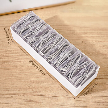 1 Set Cable Storage Box Cable Organizer Bag with Power Charging Cable Management and Desktop Cable Management Organization