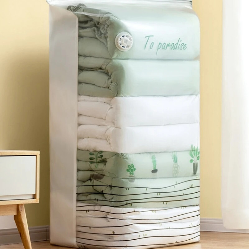 Nereikia siurblių vakuuminių maišelių Dideli plastikiniai laikymo maišeliai, skirti drabužiams laikyti antklodės Kompresinis tuščias maišelis Uždengia kelionių priedus