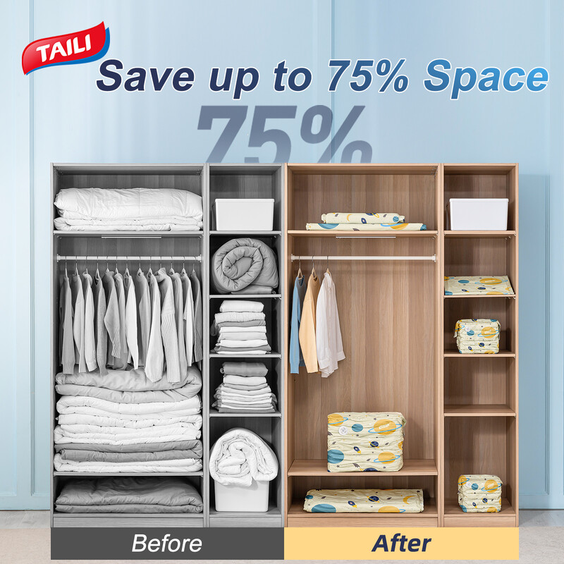 TAILI Vakuuminis sandarinimo maišelis Vietą taupantys krepšiai drabužiams Pagalvė Kompresinis maišelis Vakuuminis laikymo krepšys Drabužių kelioninis krepšys