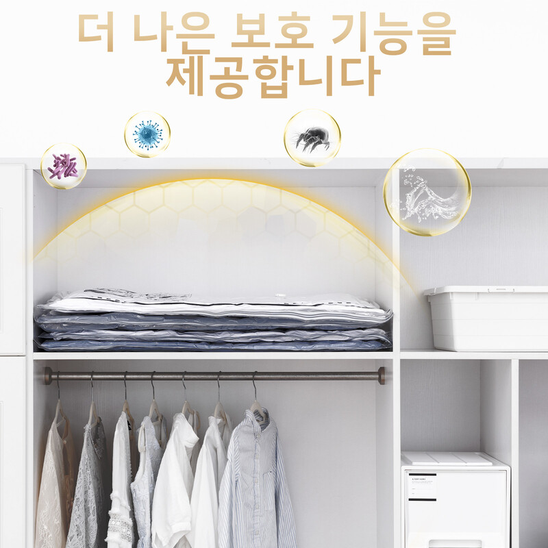 TAILI 4vnt Vakuuminis laikymo krepšiai Vietą taupantys krepšiai Kompresiniai antklodės ir antklodės, sandarikliai, drabužiai, kelionių pakavimo organizatoriai