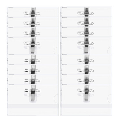 10/1 tk. Haaknõelaga klamber, läbipaistev pross, märgi märgi ID-kaardi hoidja ettevõtte kontorikonverentsi töötajatele.
