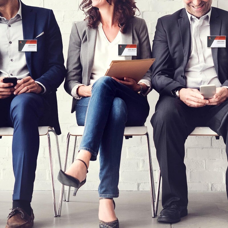 10/1 tk. Haaknõelaga klamber, läbipaistev pross, märgi märgi ID-kaardi hoidja ettevõtte kontorikonverentsi töötajatele.