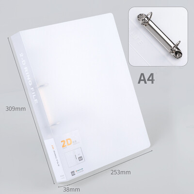 Mapa D-kopča s 2 rupe Plastična Pp mapa A4 Torba za datoteke Kutija za pohranu Binder Torba za dokumente s ugovornim računima Školski uredski pribor