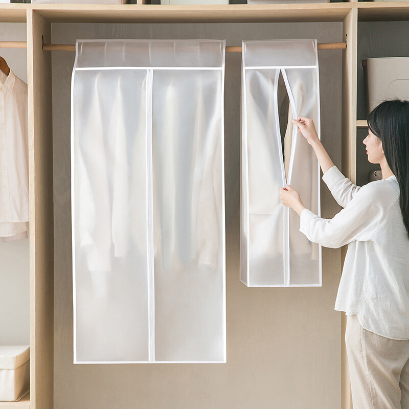 Prozirna odjeća koja visi Poklopac za prašinu Odijelo Odijelo Vreća za pohranu kaputa Torbica Organizator Ormar Haljina za odjeću Vreća za zaštitu od prašine