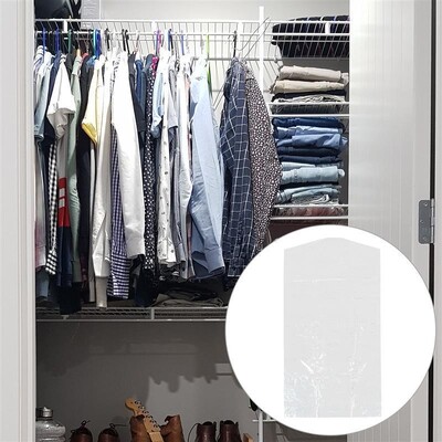 60x90cm Poklopac za prašinu za odjeću Prozirne plastične vrećice za odjeću Jednokratne vrećice otporne na prašinu za kućnu trgovinu na otvorenom