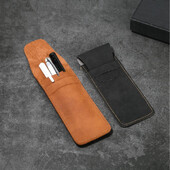 Retro kožni držač za olovke, torbica za poslovnu olovku za nalivpero, školski ured, zaštitni omot za pribor za učenike, organizator za olovke