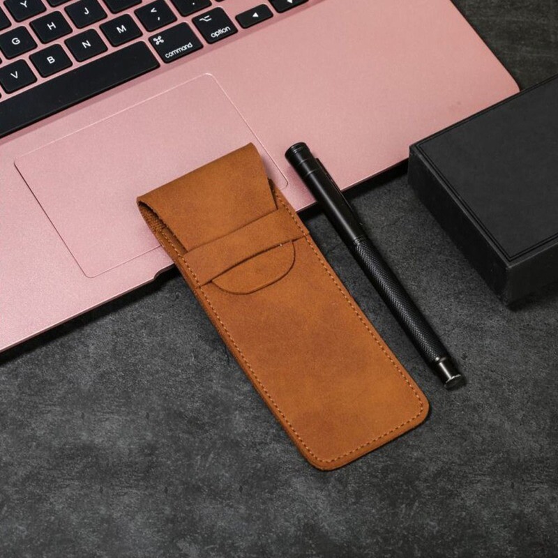 Retro kožni držač za olovke, torbica za poslovnu olovku za nalivpero, školski ured, zaštitni omot za pribor za učenike, organizator za olovke