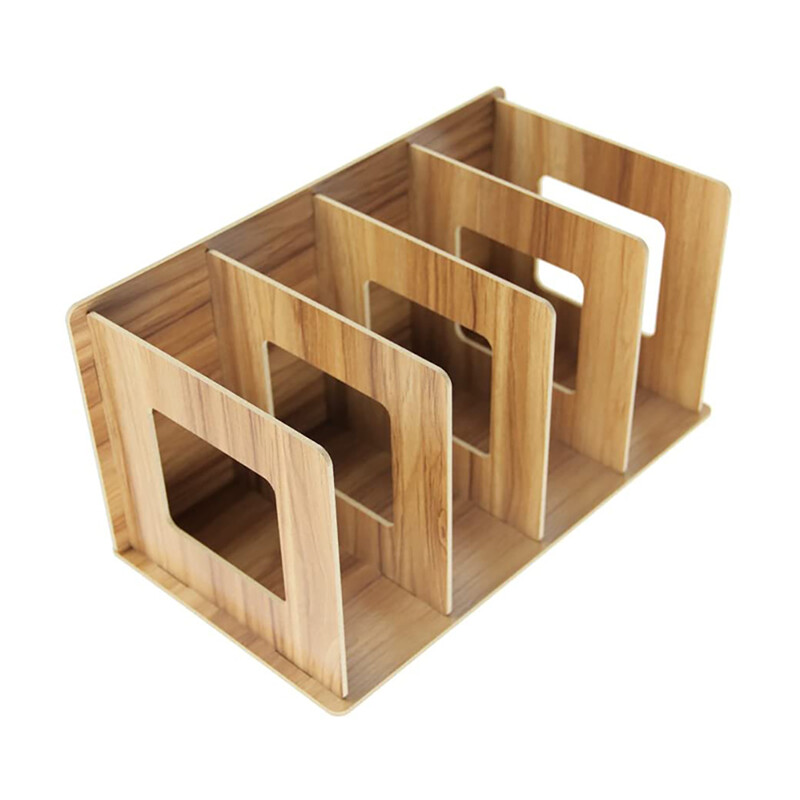 1 бр. Домашна многофункционална стойка за съхранение на компакт дискове Дървена стойка за DVD дискове Студентска лавица за книги Дървени прости рафтове за съхранение