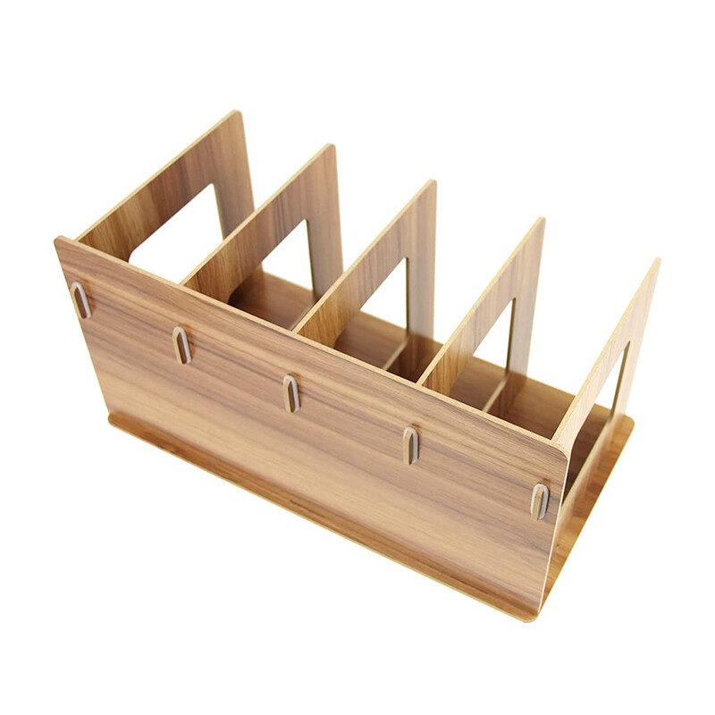 1 бр. Домашна многофункционална стойка за съхранение на компакт дискове Дървена стойка за DVD дискове Студентска лавица за книги Дървени прости рафтове за съхранение