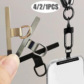 4/2/1PC Ultra-subțire inoxidabil telefon mobil șnur garnitură de plasture upgrade urechi îndoite detașabil anti-pierdere card de conectare de siguranță