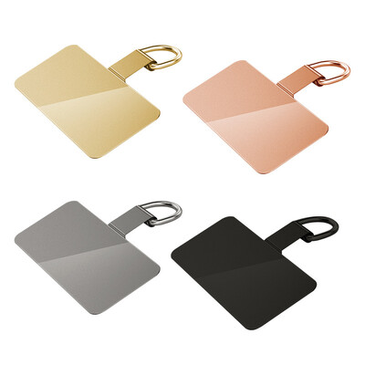 4/2/1PC Ultra-subțire inoxidabil telefon mobil șnur garnitură de plasture upgrade urechi îndoite detașabil anti-pierdere card de conectare de siguranță