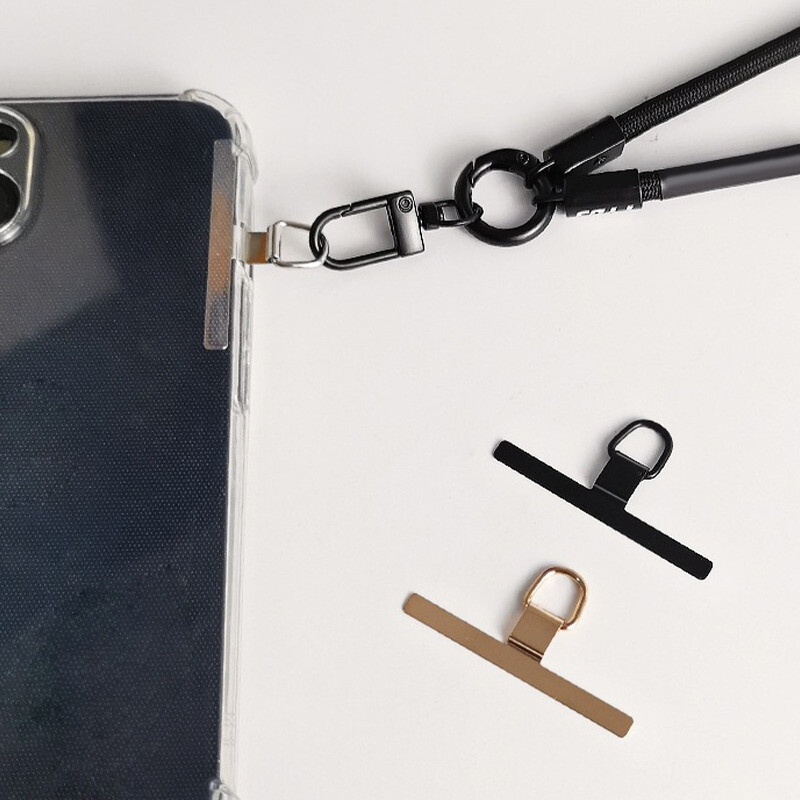 4/2/1PC Ultra-subțire inoxidabil telefon mobil șnur garnitură de plasture upgrade urechi îndoite detașabil anti-pierdere card de conectare de siguranță