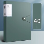 Geantă pentru fișiere A4 40 de pagini Carte de date Dosar pentru fișiere de capacitate mare Broșură cu informații Suport de depozitare Papetarie Rechizite școlare de birou