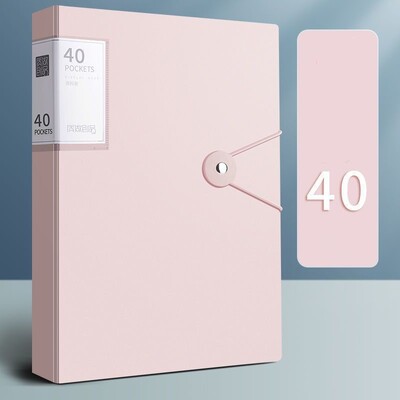 Geantă pentru fișiere A4 40 de pagini Carte de date Dosar pentru fișiere de capacitate mare Broșură cu informații Suport de depozitare Papetarie Rechizite școlare de birou