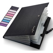 Dosar extensibil pentru fișiere, 5 dosare de buzunar pentru documente, organizator portabil de hârtie pentru rechizite de birou școlare, dimensiune A4