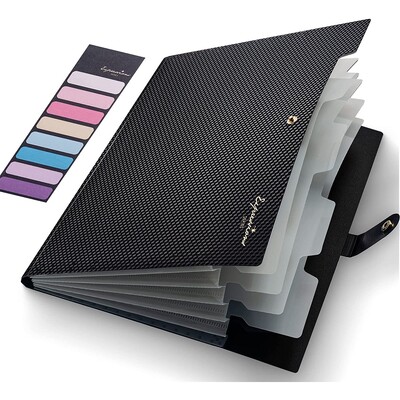 Dosar extensibil pentru fișiere, 5 dosare de buzunar pentru documente, organizator portabil de hârtie pentru rechizite de birou școlare, dimensiune A4