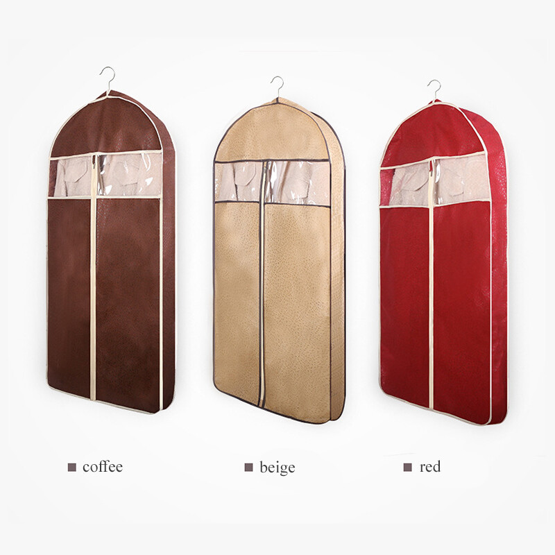 Kolmemõõtmelise tüüpi pulmakleidi kate, lukuga riidekapi kate, läbipaistva aknaga riidekott, kasuka kaitse