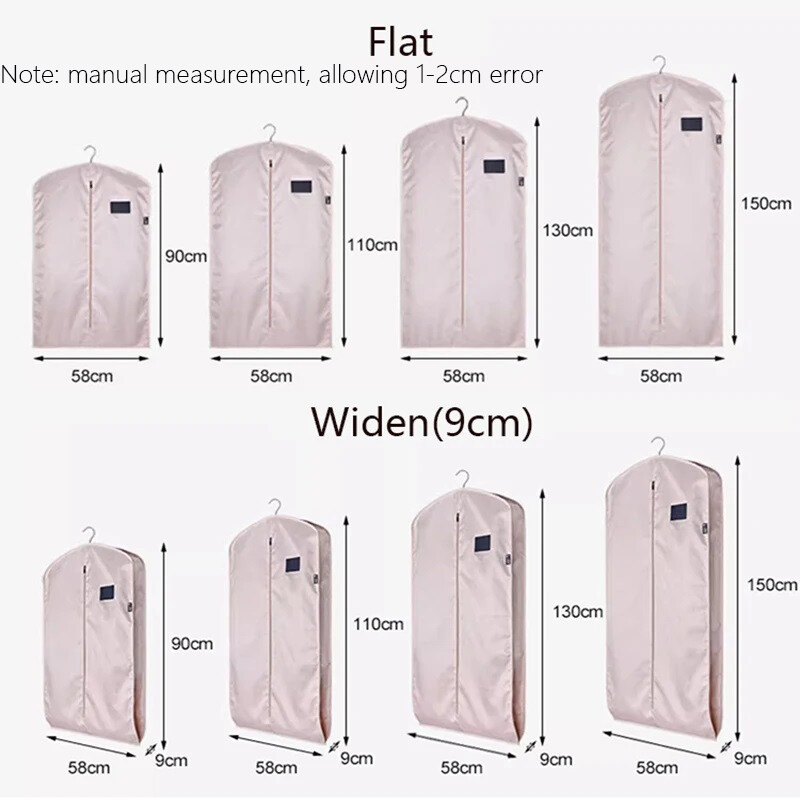 Husă de praf pentru haine, organizator agățat, dulap, haine, rochie, haine, genți cu fermoar, carcasă pentru costum, husă pentru îmbrăcăminte, rezistentă la praf, Oxford