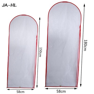 180/150 cm Kleidikott Pruudi kleit Pikad Riided Kotid Kaitseümbris Tolmukindel kate Pulmakleidid Rõivaste rõivad Tolmukaitse