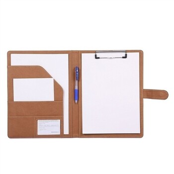 Πολυλειτουργικός φάκελος συνεδρίων A4 Business Stationery Folder Δερμάτινο συμβόλαιο φάκελοι