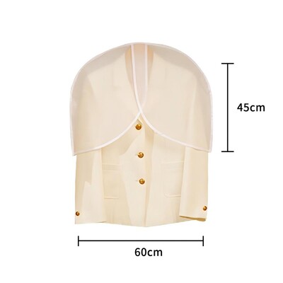 Дрехи Прахозащитно покритие Home Armario de Ropa Висящ прозрачен гардероб Калъф за костюм на половин рамо Водоустойчив калъф Органайзер за дрехи