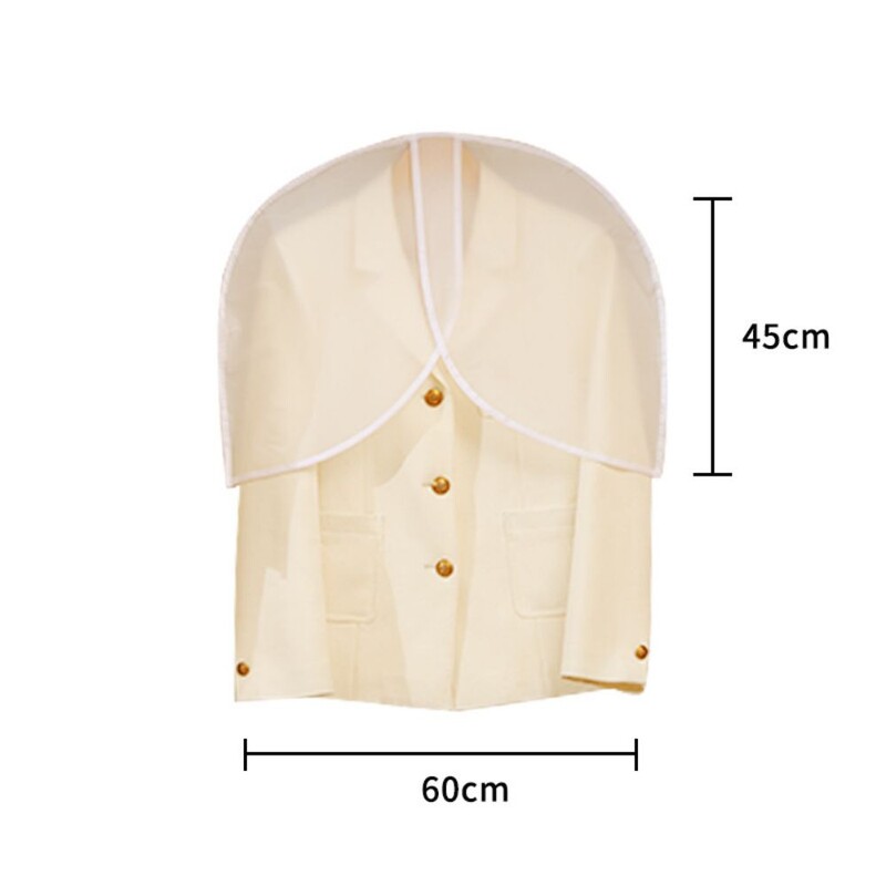 Дрехи Прахозащитно покритие Home Armario de Ropa Висящ прозрачен гардероб Калъф за костюм на половин рамо Водоустойчив калъф Органайзер за дрехи