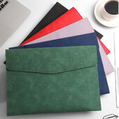 Geanta Documente Piele A4 Plic Suport Documente Geanta Documente Piele PU de calitate Femeie Organizator Documente Geanta File