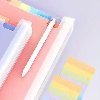 1 τεμ. A4 Rainbow Color Multi Layer Vertical Storage Folders File 25 Layers Φάκελοι φακέλων σχολικού γραφείου Σακούλες αποθήκευσης προμήθειες