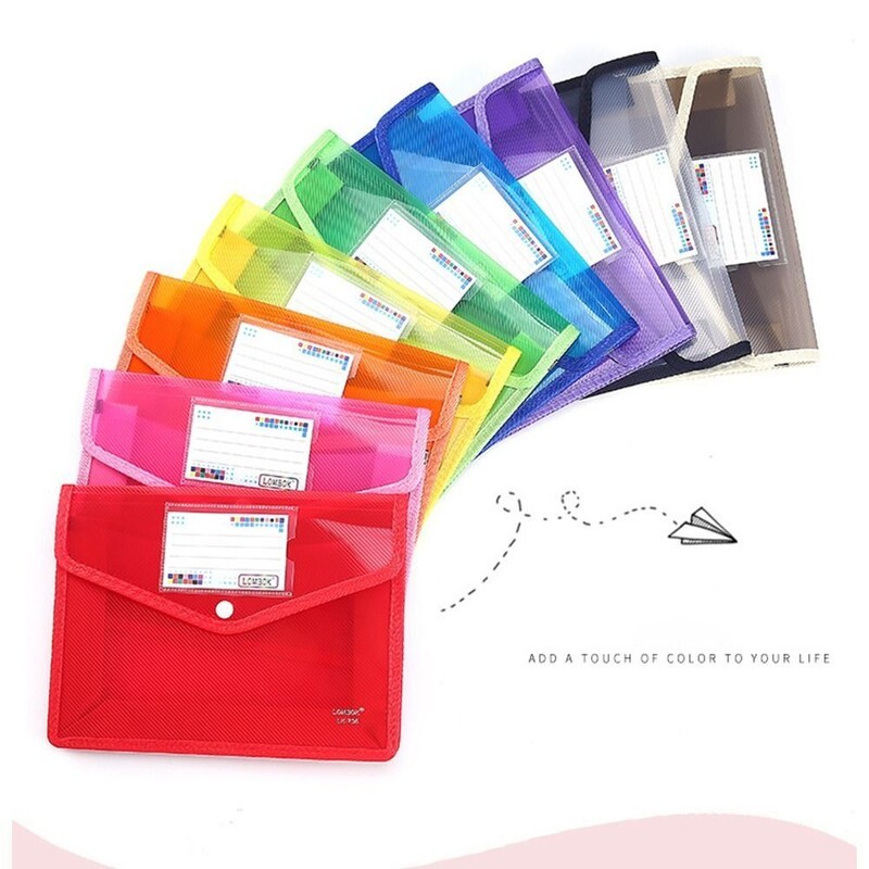 Dosare A4/5 Geantă durabilă din PVC Geantă de documente de mare capacitate Organizator de fișiere rezistent la apă Folder plic Pungă de depozitare pentru articole de papetărie