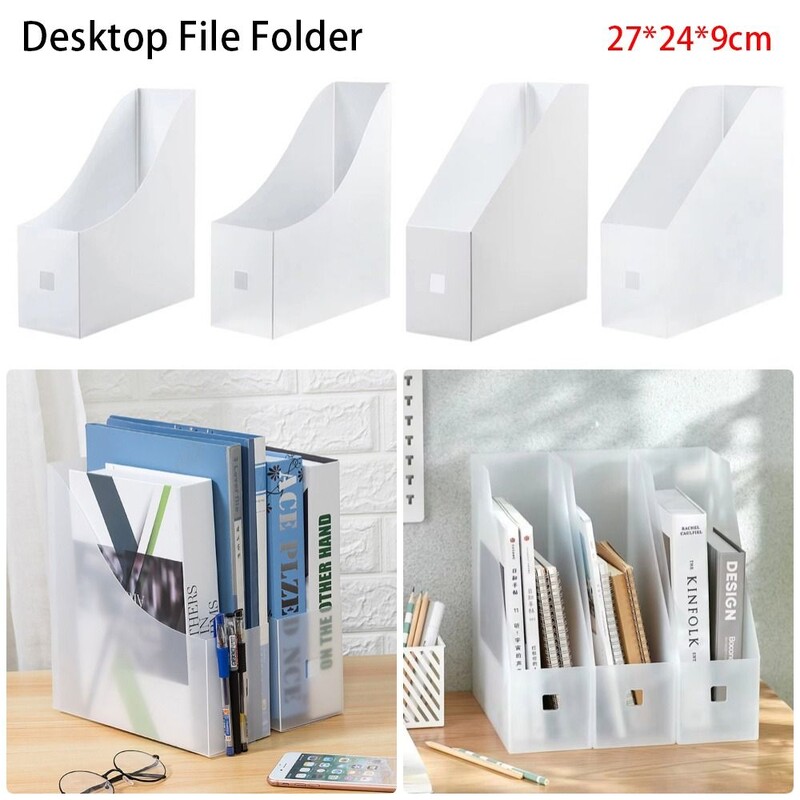 Nou 1 buc. Dosar din plastic pentru fișiere de birou Suport pentru cărți Suport pentru reviste Birou Document hârtie Organizator vertical de depozitare Stand Raft Raft