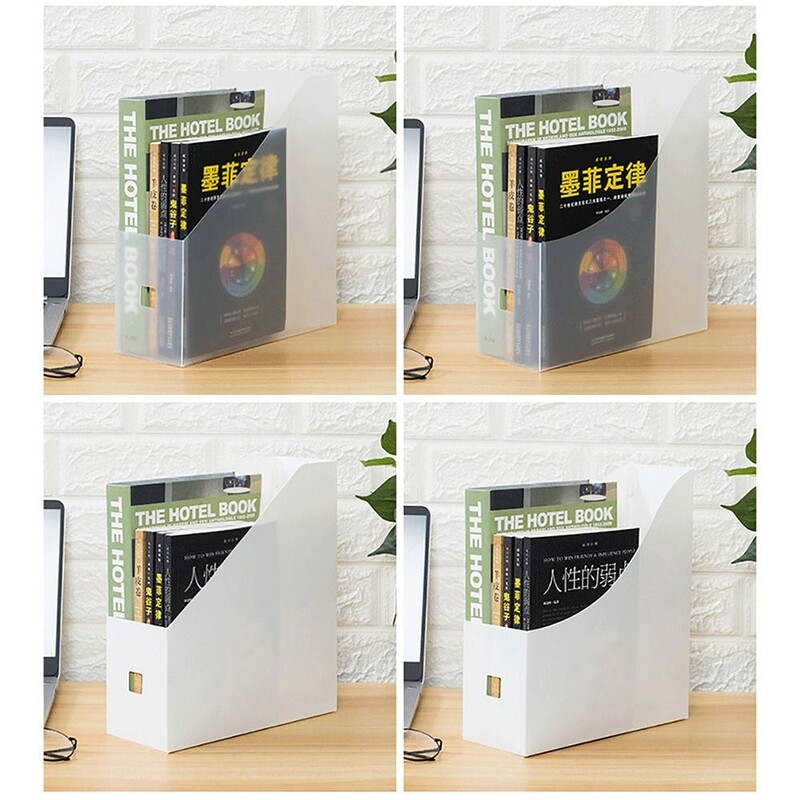 Nou 1 buc. Dosar din plastic pentru fișiere de birou Suport pentru cărți Suport pentru reviste Birou Document hârtie Organizator vertical de depozitare Stand Raft Raft