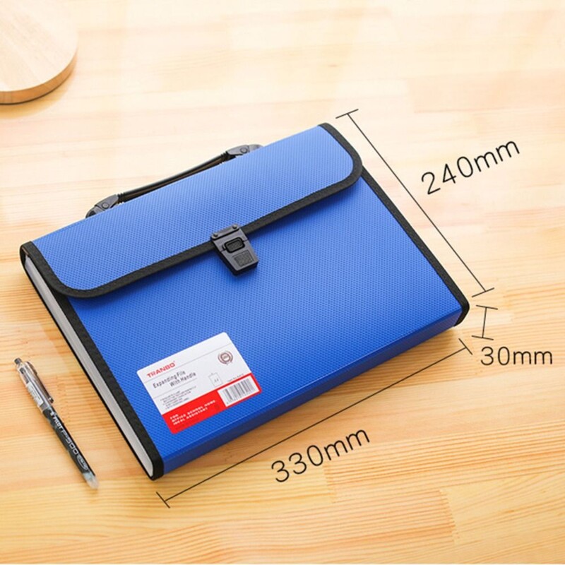 A4 proširiva datoteka, mapa s harmonikom, prijenosni PP, uredski, školski organizator, torbica s 13 džepova, držač za torbu za orgulje