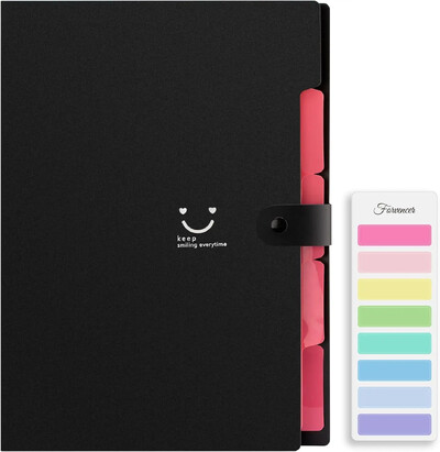 5 džepnih proširivih naljepnica za hvatanje datoteka, slatka mapa, prijenosni organizator datoteka za uredsku pohranu u školi