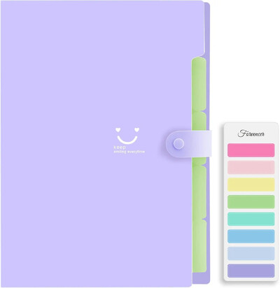 5 džepnih proširivih naljepnica za hvatanje datoteka, slatka mapa, prijenosni organizator datoteka za uredsku pohranu u školi