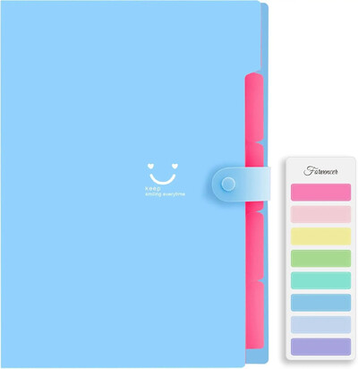 5 džepnih proširivih naljepnica za hvatanje datoteka, slatka mapa, prijenosni organizator datoteka za uredsku pohranu u školi