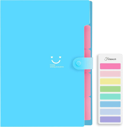 5 džepnih proširivih naljepnica za hvatanje datoteka, slatka mapa, prijenosni organizator datoteka za uredsku pohranu u školi