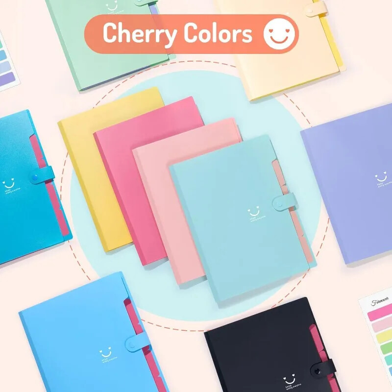 5 džepnih proširivih naljepnica za hvatanje datoteka, slatka mapa, prijenosni organizator datoteka za uredsku pohranu u školi