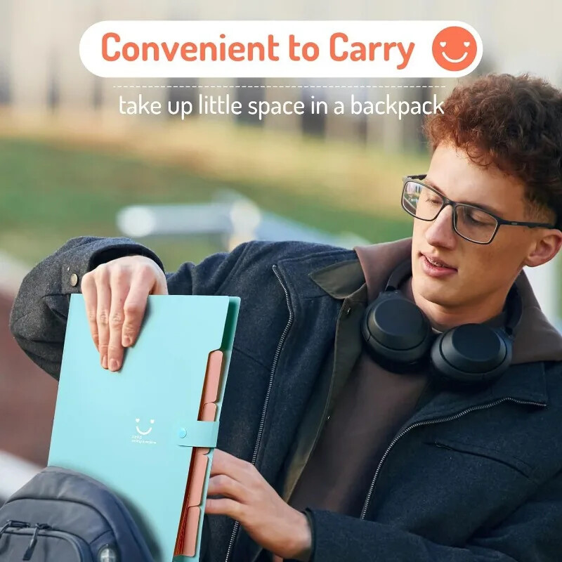 5 džepnih proširivih naljepnica za hvatanje datoteka, slatka mapa, prijenosni organizator datoteka za uredsku pohranu u školi