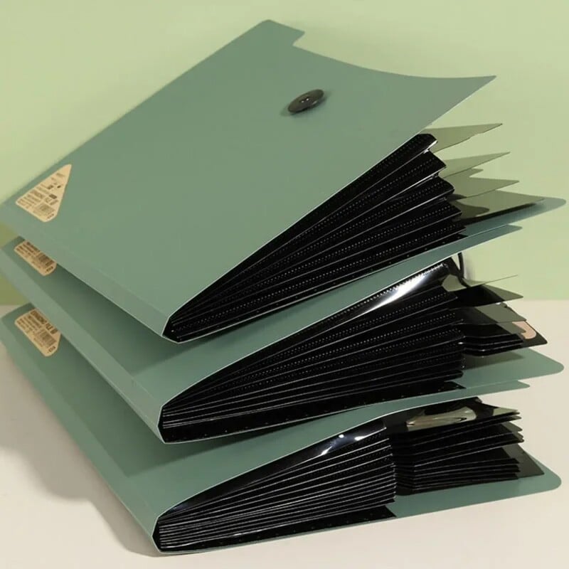 Nou 8/13 straturi Dosar A4 Geantă de depozitare Hârtie de test Organizator de expansiune de birou cu mai multe straturi Papetarie școlară Rechizite de birou