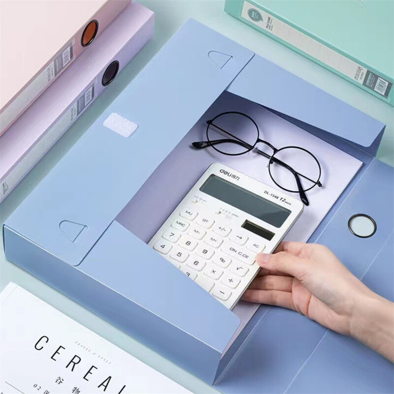 Dosar pentru fișiere A4 de mare capacitate Organizator multifuncțional pentru documente rezistent la apă Suport pentru documente pentru depozitare pentru birou, rezistent la praf