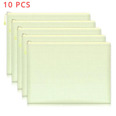 5/10 KOM Mrežasta torbica s patentnim zatvaračem Torba za dokumente Vodootporna veličina A4 Putne torbe za pohranu Zip mapa s datotekama za školski uredski pribor