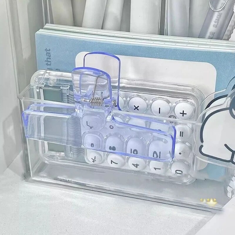 Visokokvalitetna šarena kopča za vezivo, prozirna akrilna kopča za rokovnik, školski pribor, stezaljke za pisaći pribor, držač