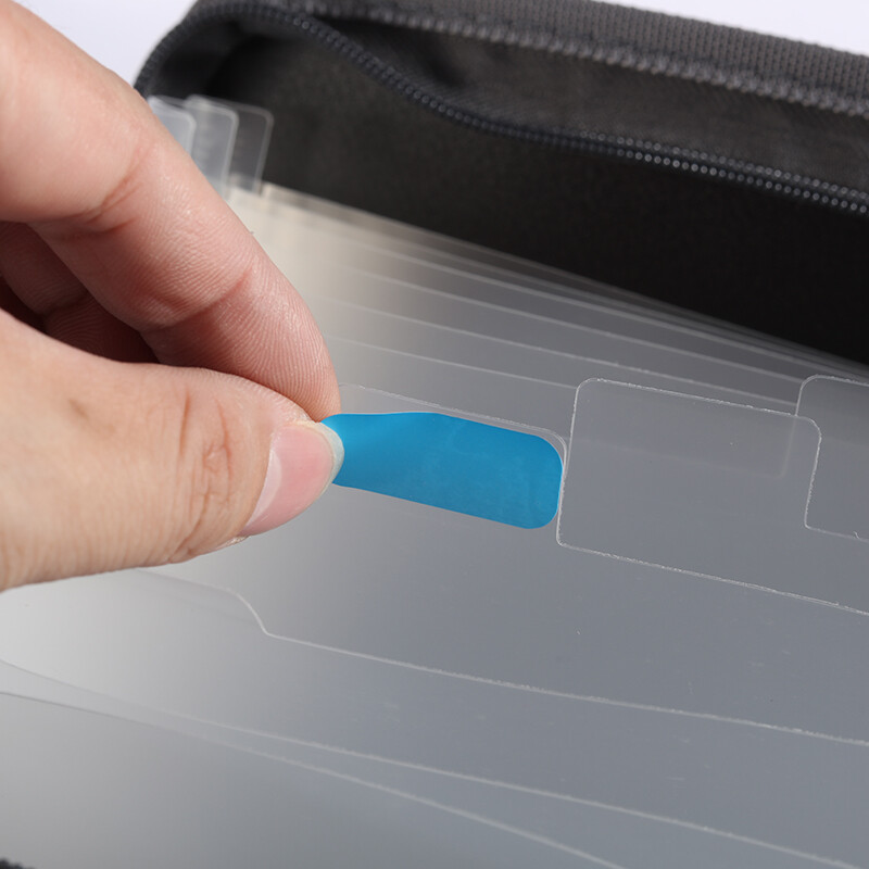 Organizator de fișiere pentru acordeon cu fermoar sigur, dosar de fișiere extensibil cu 13 buzunare cu husă frontală pentru creion, rechizite școlare de birou