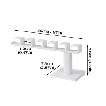 1/2/4Pcs Punch Δωρεάν Κρεμάστρα καπέλων σε σχήμα L Βάση επιτοίχιας βάσης πολυλειτουργική 6 αγκίστρια για ρούχα Εργαλείο αποθήκευσης καπέλων μπέιζμπολ