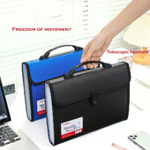 Dimensiune A4, portabil, 13 buzunare, portofel extensibil, dosar pentru fișiere de hârtie, depozitare documente, suport pentru geanta pentru organe, birou, școală, organizator