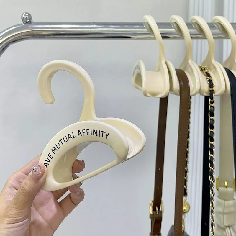 1/5 bucăți umerașe arcuite pentru genți de mână cravate portabile eșarfe pălării suporturi de depozitare dulap dormitor cârlige de depozitare multifuncționale stivuibile