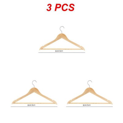 3KOM SET od 10/20 drvenih vješalica za odjeću. Visokokvalitetne čvrste kuke za košulje. Protuklizne hlače na vješalice. IDEALNO za odijela, kapute ili