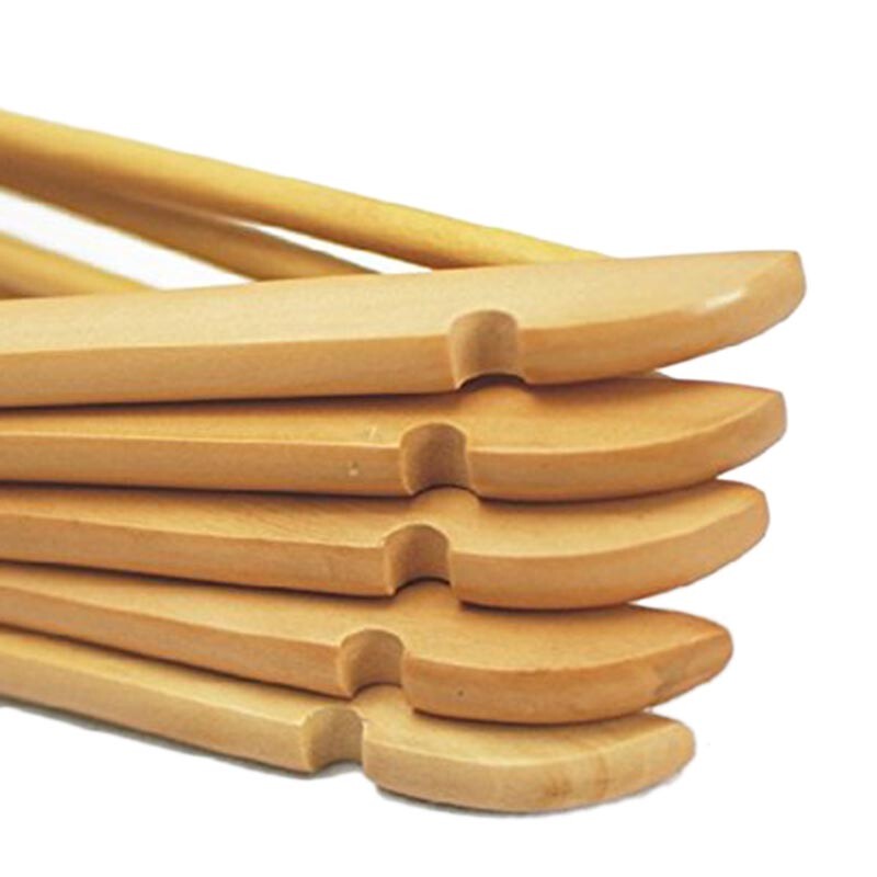 3KOM SET od 10/20 drvenih vješalica za odjeću. Visokokvalitetne čvrste kuke za košulje. Protuklizne hlače na vješalice. IDEALNO za odijela, kapute ili