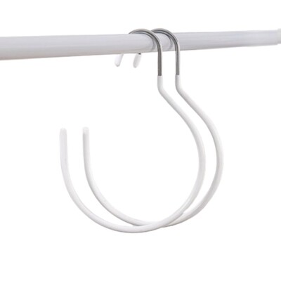 2/4 tk C-kujuline salli riidepuud Ruumisäästlikud roostevabast terasest püksid riidepuud Hoiuhoidja käekoti konksud korgihoidja rippuvad riided