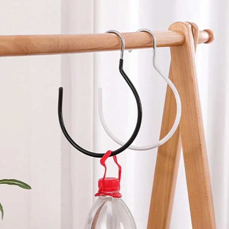 2/4 tk C-kujuline salli riidepuud Ruumisäästlikud roostevabast terasest püksid riidepuud Hoiuhoidja käekoti konksud korgihoidja rippuvad riided